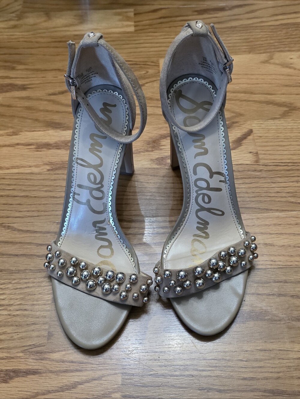 Sam Edelman Yoshi studded block-heel sandals